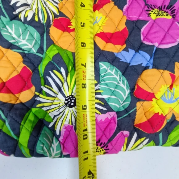 Vera Bradley Glenna Satchel Jazzy Blooms Floral Quilted Tote NWOT - Picture 14 of 15
